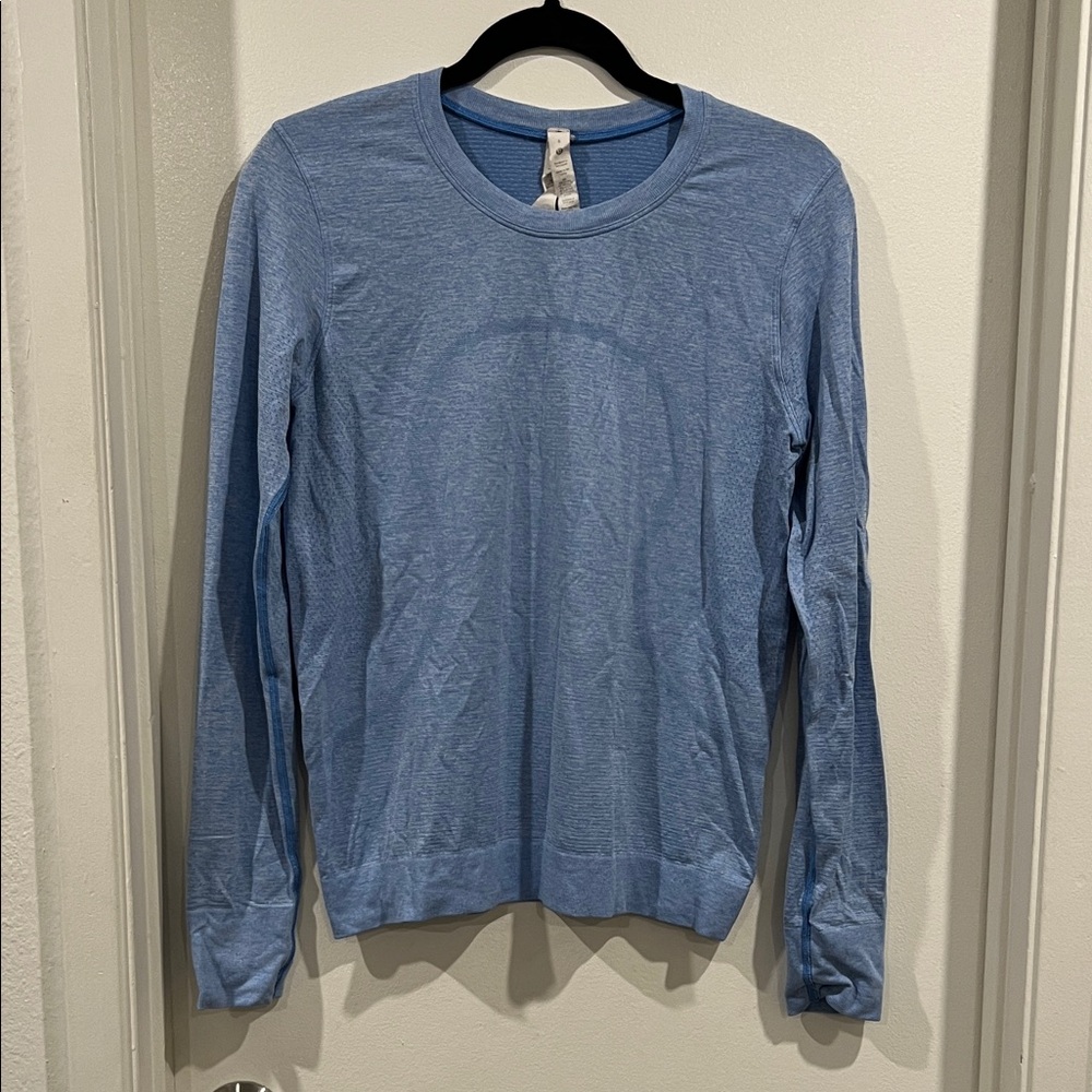 lululemon athletica Light Blue Long Sleeve Tee